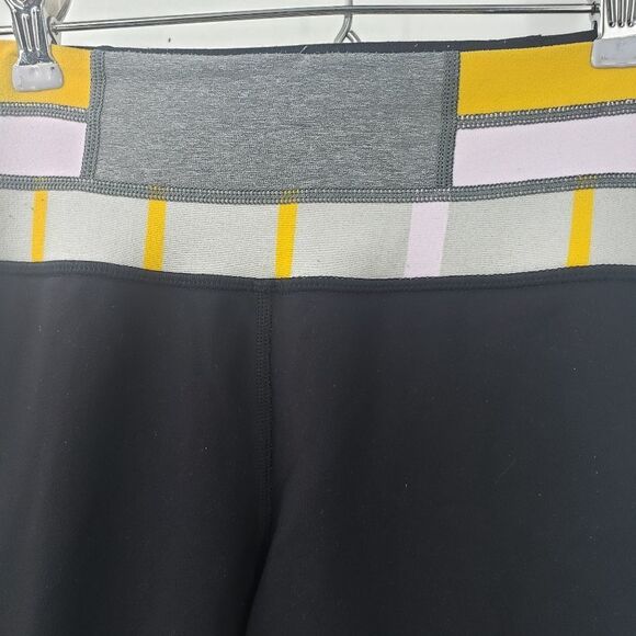 LULULEMON womens 2 black reverse groove reversible leggings - Picture 3 of 5